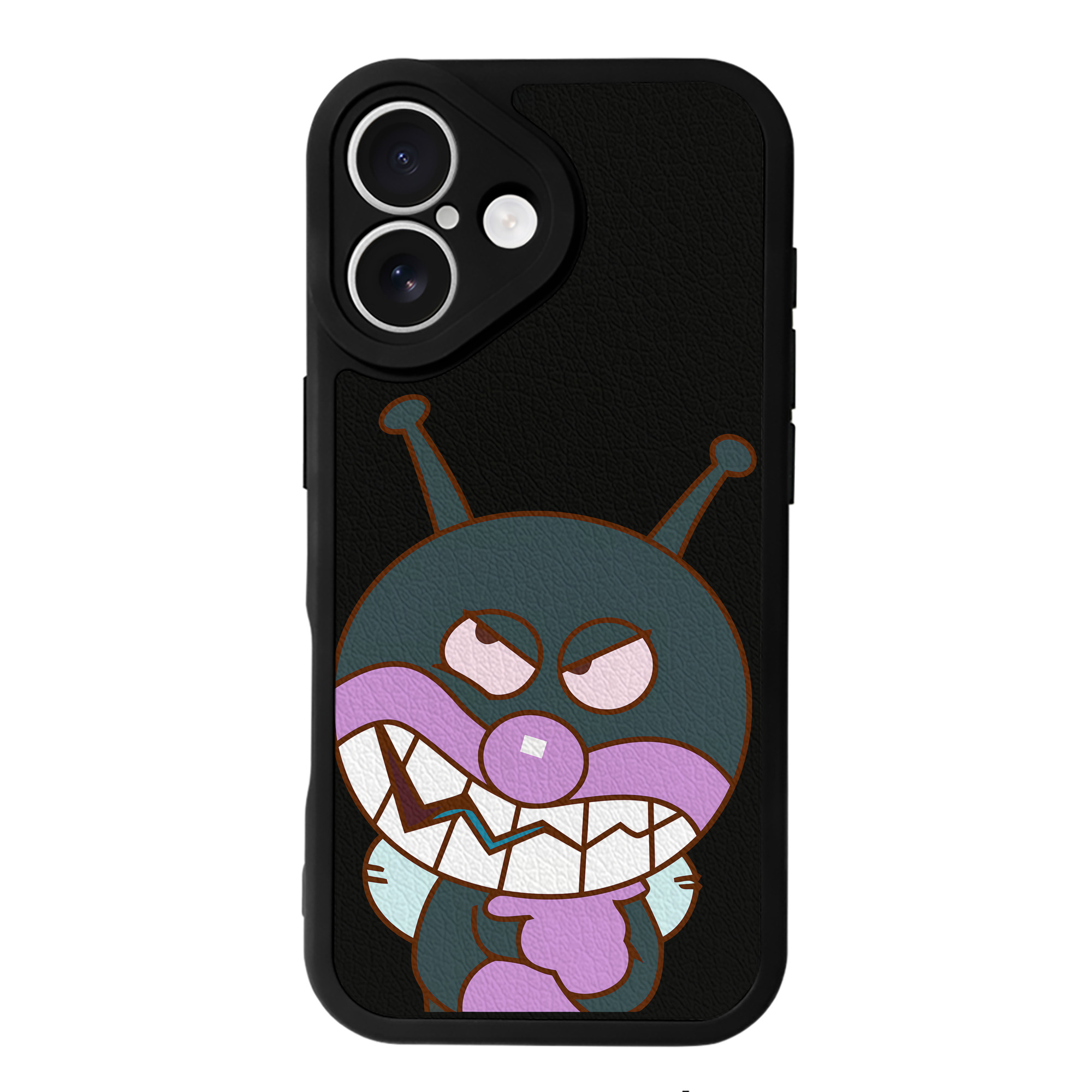 （画像用） アンパンマン Anpanman 【iPhone 16シリーズ対応】シリコンスマホケース（レザー調） 材質：シリコン